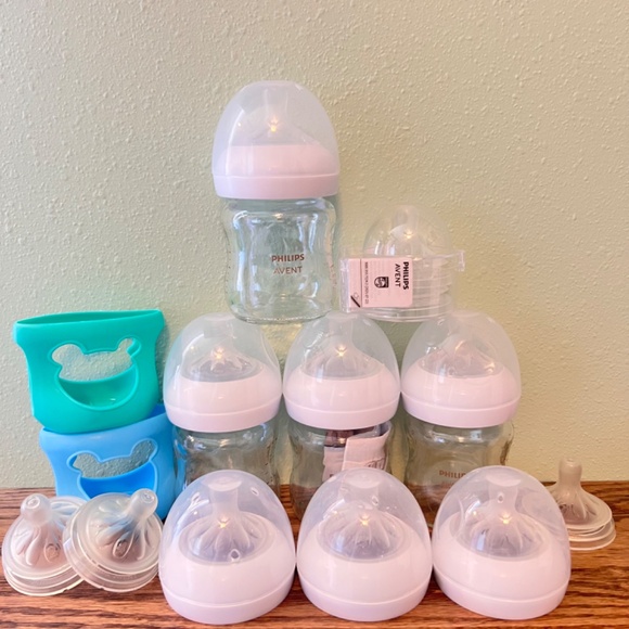 Philips Avent Natural Glass Bottle and Nipple Bundle - Picture 1 of 6